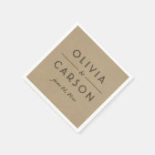 クラフモダントとブラック結婚ズモノグラム スタンダードカクテルナプキン (角)