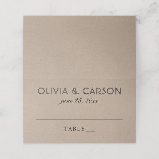 クラフモダントとブラック結婚ズモノグラム プレイスカード (外部開封)