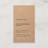 クラフモダント紙（印刷）ブラックモノグラム 名刺 (裏面)