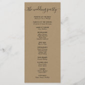 クラフモダント・ウィズ・結婚ズ プログラム (裏面)