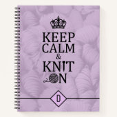 クラフ保ツ糸に穏やかなニット ノートブック (正面)