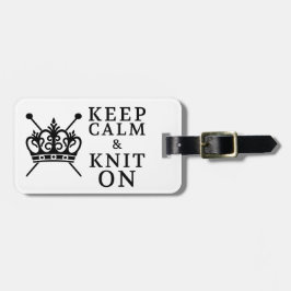 クラフ保トに穏やかなニット/クラウンロゴ ラゲッジタグ