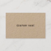 クラフ実在ト紙エレガント会社モダンテンプレート 名刺 (正面)