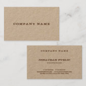 クラフ実在紙動揺して文字テンプレートラグジュアリー 名刺 (正面/裏面)