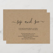 クラフ男女兼用ト紙SIPアンドシー 招待状 (正面/裏面)