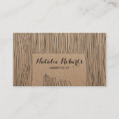 クラフ素朴トカスタムヘアカラー美容師サロン 予約カード (正面)