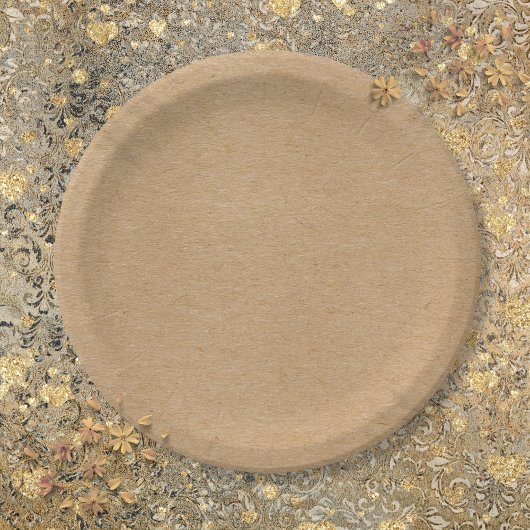 クラフ素朴トシンプルボホ ペーパープレート