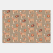 クラフ素朴トジンガーブレッドクッキー ラッピングペーパーシート (正面2)