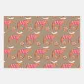 クラフ素朴トジンガーブレッドクッキー ラッピングペーパーシート (正面)