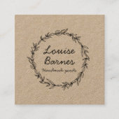 クラフ素朴トスクエア名刺のリース スクエア名刺 (正面)