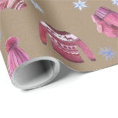 クラフ素朴トノルディックセーターズソックスハッツ&ミッツ ラッピングペーパー (ロールコーナー)