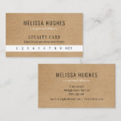 クラフ素朴トプロフェッショナル事業者 ロイヤリティカード (正面/裏面)