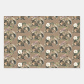 クラフ素朴トベビーリスがパーティーの服を着る ラッピングペーパーシート (正面3)