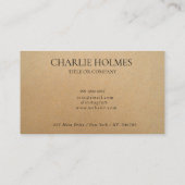 クラフ素朴トモダンスタイリッシュプロフェッショナル 名刺 (裏面)