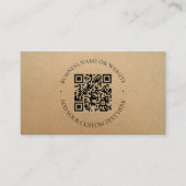 クラフ素朴トモダンスタイリッシュプロフェッショナル 名刺 (正面)