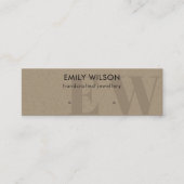 クラフ素朴トモノグラムスタッドイヤリングディスプレイ スキニー名刺 (正面)