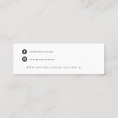 クラフ素朴トモノグラムスタッドイヤリングディスプレイ スキニー名刺 (裏面)