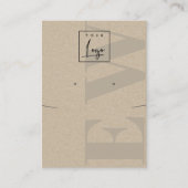 クラフ素朴トモノグラムスタッドイヤリングロゴディスプレイ 名刺 (正面)