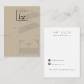 クラフ素朴トモノグラムスタッドイヤリングロゴディスプレイ 名刺 (正面/裏面)