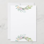 クラフ素朴トモノグラムバラフローラ結婚ズ 招待状 (裏面)