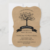 クラフ素朴トルックファミリー懇親会と木 招待状 (正面)
