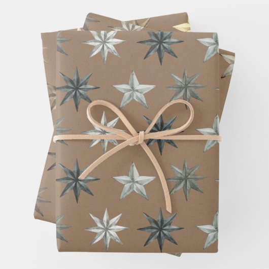 クラフ素朴トヴィンテージスカンジナビア金属星団 ラッピングペーパーシート (インサイチュ)