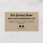 クラフ素朴ト原料の指示 名刺 (正面)