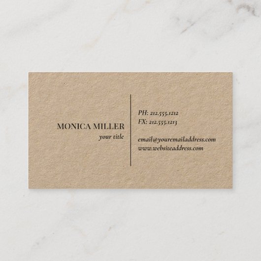 クラフ素朴ト山のロゴ 名刺 (裏面)