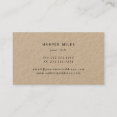 クラフ素朴ト紙がドッグトレーナーの名刺を手にします 名刺 (裏面)