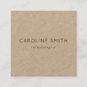 クラフ素朴ト紙シックスクフェミニンエア スクエア名刺 (正面)