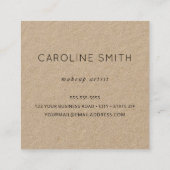 クラフ素朴ト紙シックスクフェミニンエア スクエア名刺 (裏面)