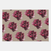 クラフ素朴ト紙ブルゴーニュレッドペニーズ ラッピングペーパーシート (正面2)