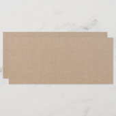 クラフ素朴ト紙空白のテンプレートカスタム (正面/裏面)