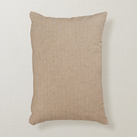 クラフ素朴ト紙空白のテンプレートカスタム アクセントクッション (正面(垂直))