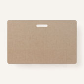 クラフ素朴ト紙空白のテンプレートカスタム バッジ (裏面)