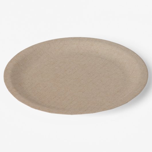 クラフ素朴ト紙空白のテンプレートカスタム  ペーパープレート (アングル)