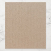 クラフ素朴ト紙空白のテンプレートカスタム ワインラベル (シングルラベル)