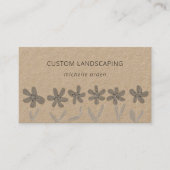 クラフ素朴ト花園芸造園 名刺 (正面)
