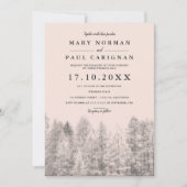 クラフ素朴ト赤面松結婚林 招待状 (正面)