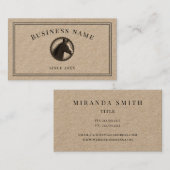 クラフ素朴ト馬場乗用トレーナー 名刺 (正面/裏面)