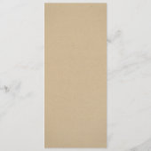 クラフ素朴ト&レース結婚の夕食 メニュー (裏面)