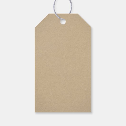 クラフ素朴ト&レース結婚ブライダルシャワー ギフトタグ (裏面)