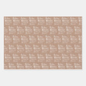 クラフ素朴ト(白デザイン) ラッピングペーパーシート (正面2)