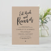 クラフ結婚ト食べのBrunch氏のポスト、飲酒、回復 招待状 (スタンド正面)