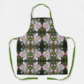 クラブかわいらしリン春フラワーフラワーフラワーフラワー抽象芸術 エプロン (正面)
