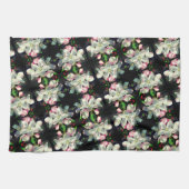 クラブかわいらしリン春花咲き乱れる花 キッチンタオル (横)