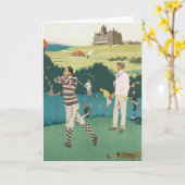 クラブでのゴルフ カード (黄色い花)