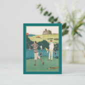 クラブでのゴルフ ポストカード (スタンド正面)