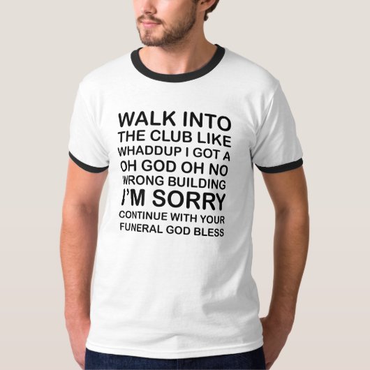 クラブに歩かせて下さい。 Tシャツ (正面)