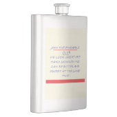 クラブのおもしろいメッセージに青と赤で参加 フラスク (右)